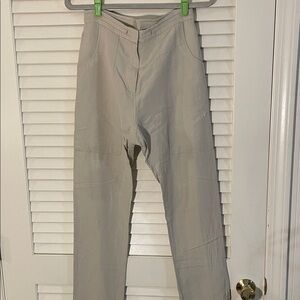 Emerson Fry Soft Beige Khakis Cargo High Waisted Large Drop Pocket Pants Tall